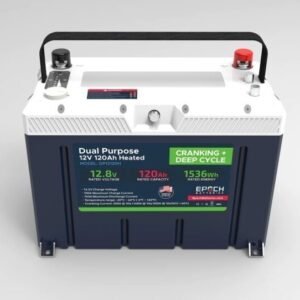 12V 120AH Group 27 LiFePO4 Battery Cranking & Deep Cycle Lithium Battery (Dual Purpose)