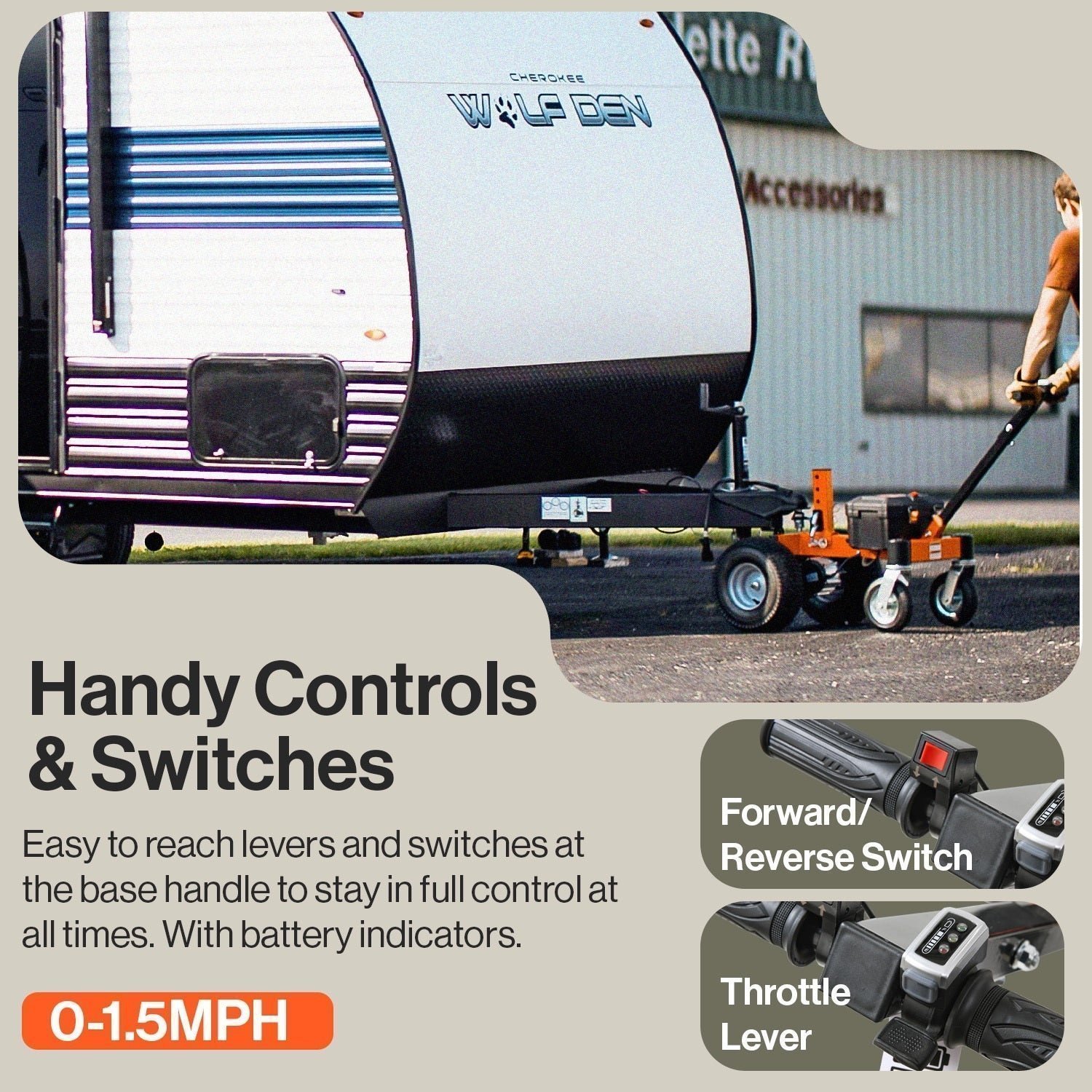 SuperHandy Orange Steel Dolly 5396040 - Image 3