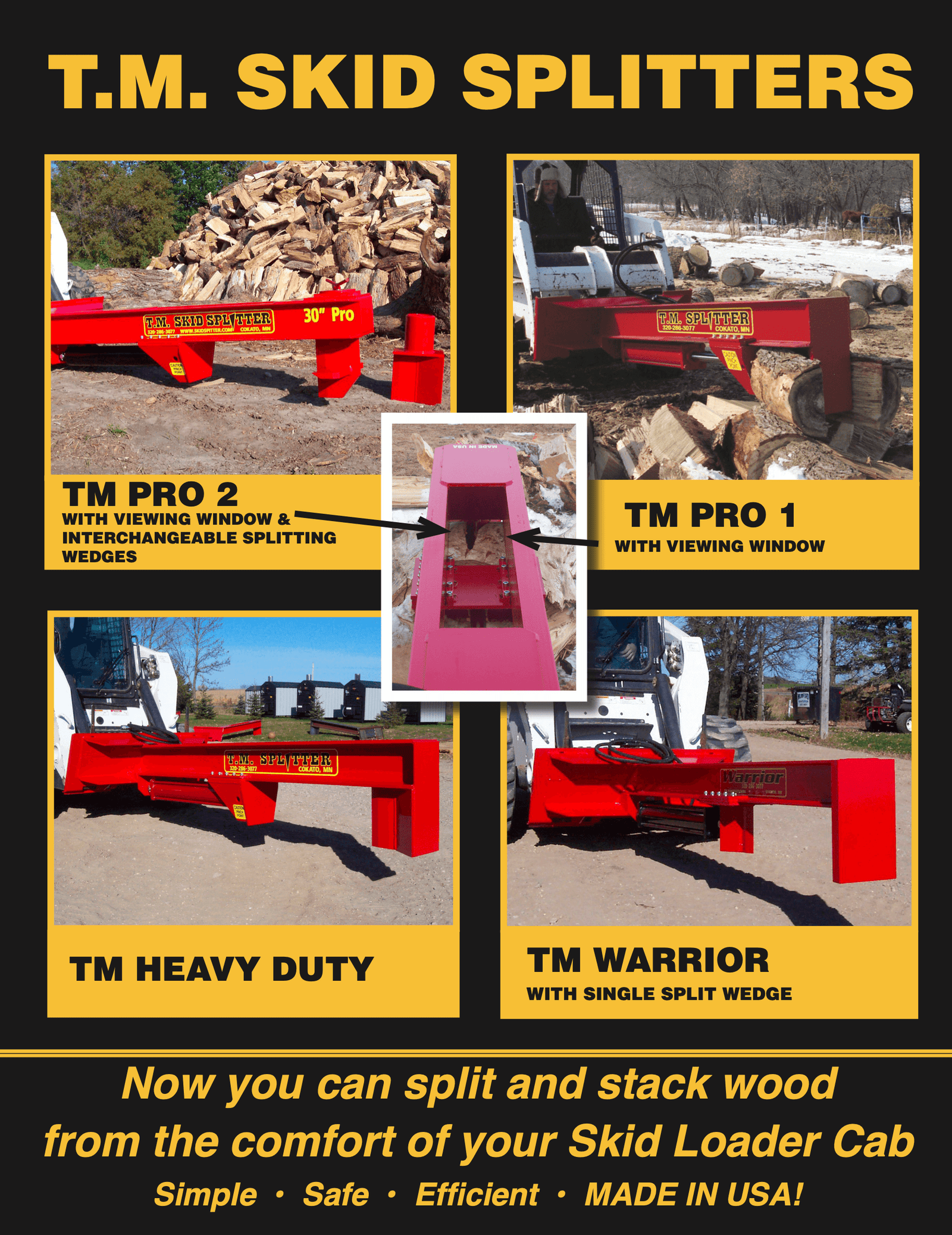 TM Warrior Log Splitter Skid Steer Attachment (30” Stroke) - Image 6