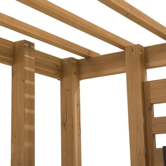 SummerCove 10.5 ft. x 10 ft. Cedar Wood Pergola with Adjustable Hanging Planters - Image 6